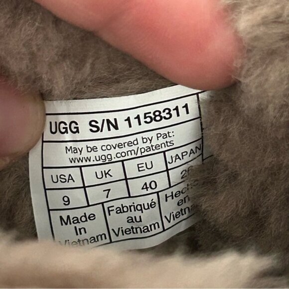 UGG suede wool platform heels ankle boots booties shoes women’s 9 new - Picture 4 of 8